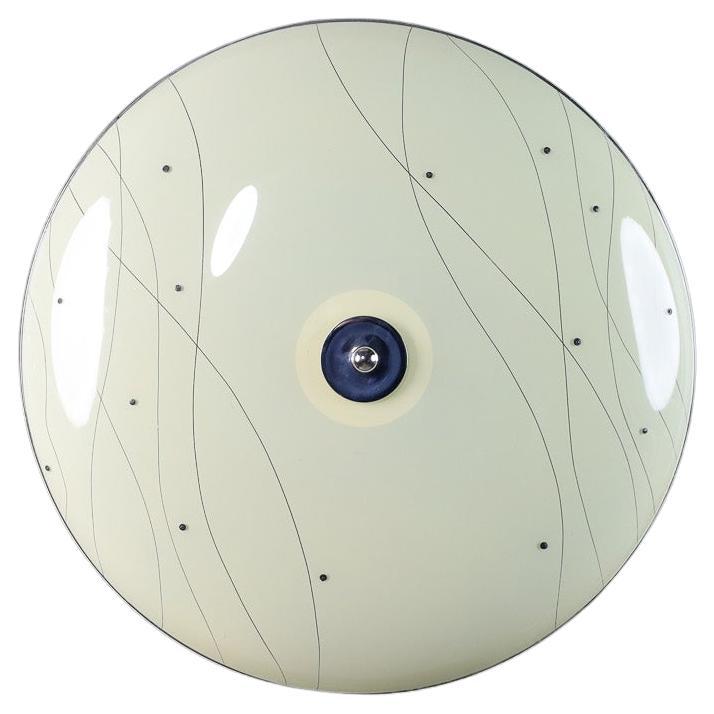 Mid-Century Glass Hanging Pendant or Wall Light Brussels World Expo 1958 (no44) For Sale