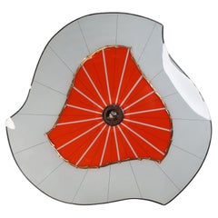 Mid-Century Glass Hanging Pendant or Wall Light Brussels World Expo 1958 (no:6)