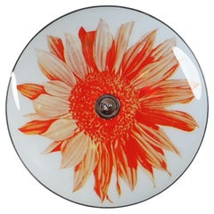 Mid-Century Glass Hanging Pendant or Wall Light Brussels World Expo 1958 (no:8)