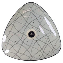 Mid-Century Glass Hanging Pendant or Wall Light Brussels WorldExpo 1958 (no:13)