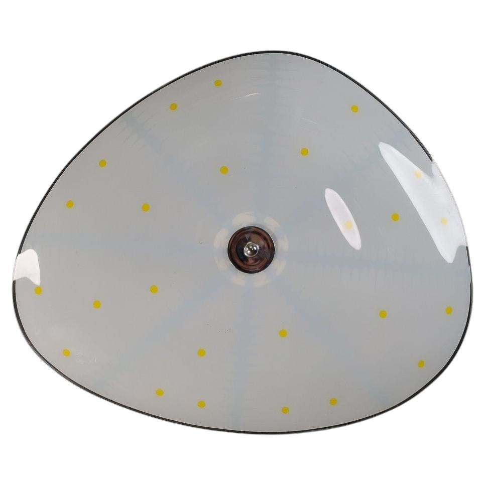 Mid-Century Glass Hanging Pendant or Wall Light Brussels WorldExpo 1958 (no:18)