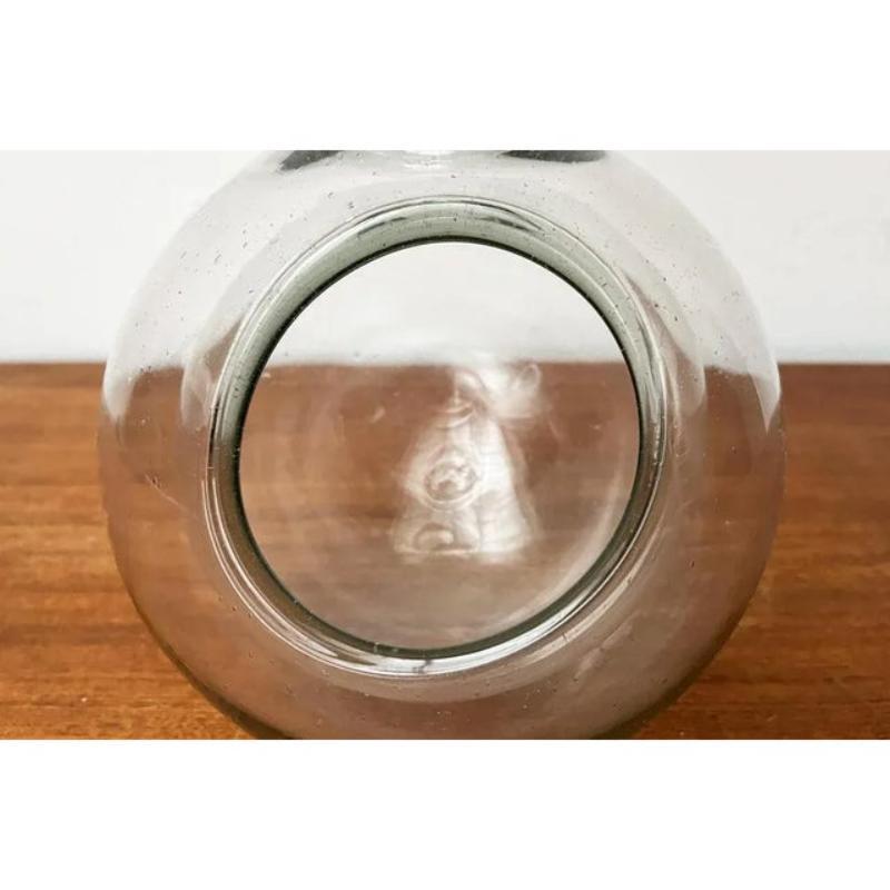 Mid-Century Modern Jardinière suspendue en verre du milieu du siècle, années 1960 en vente