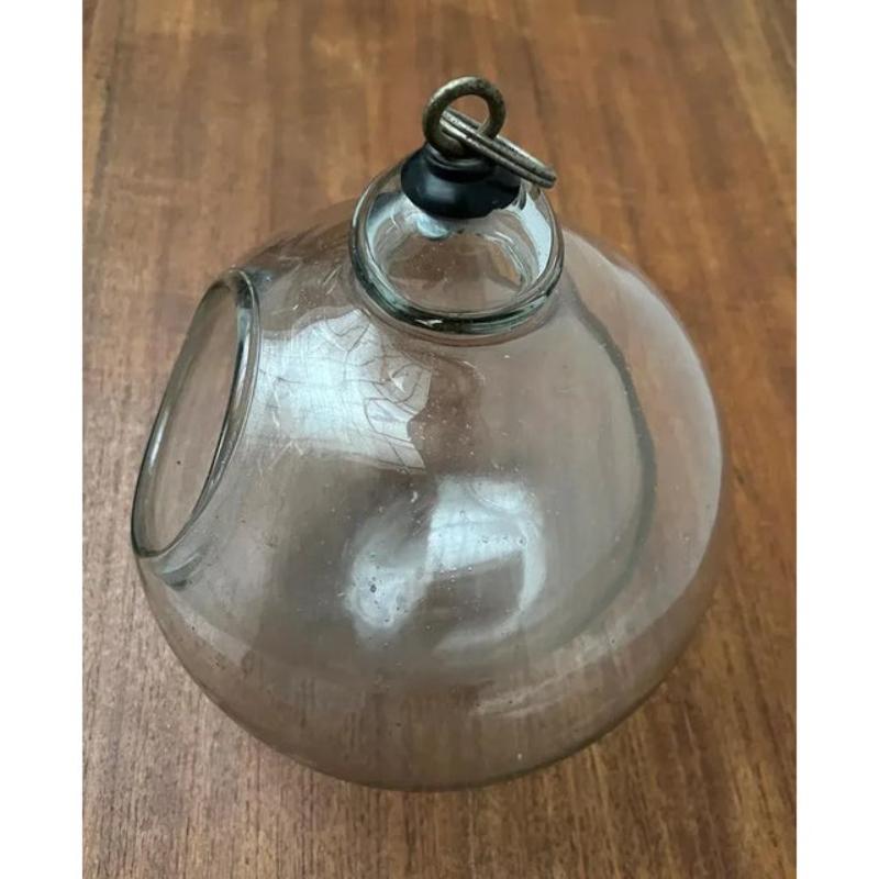Jardinière suspendue en verre du milieu du siècle, années 1960 en vente 2