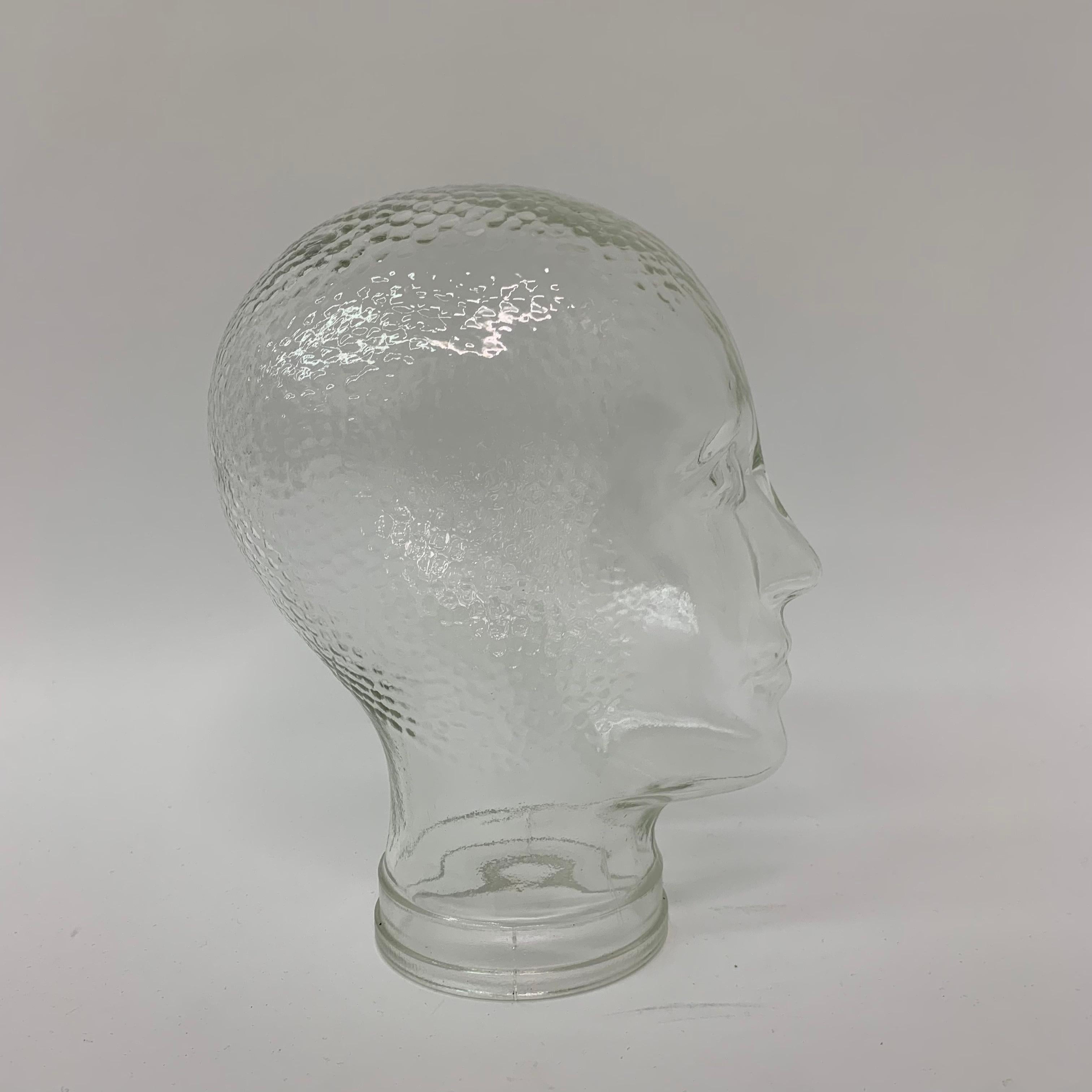 vintage glass mannequin head