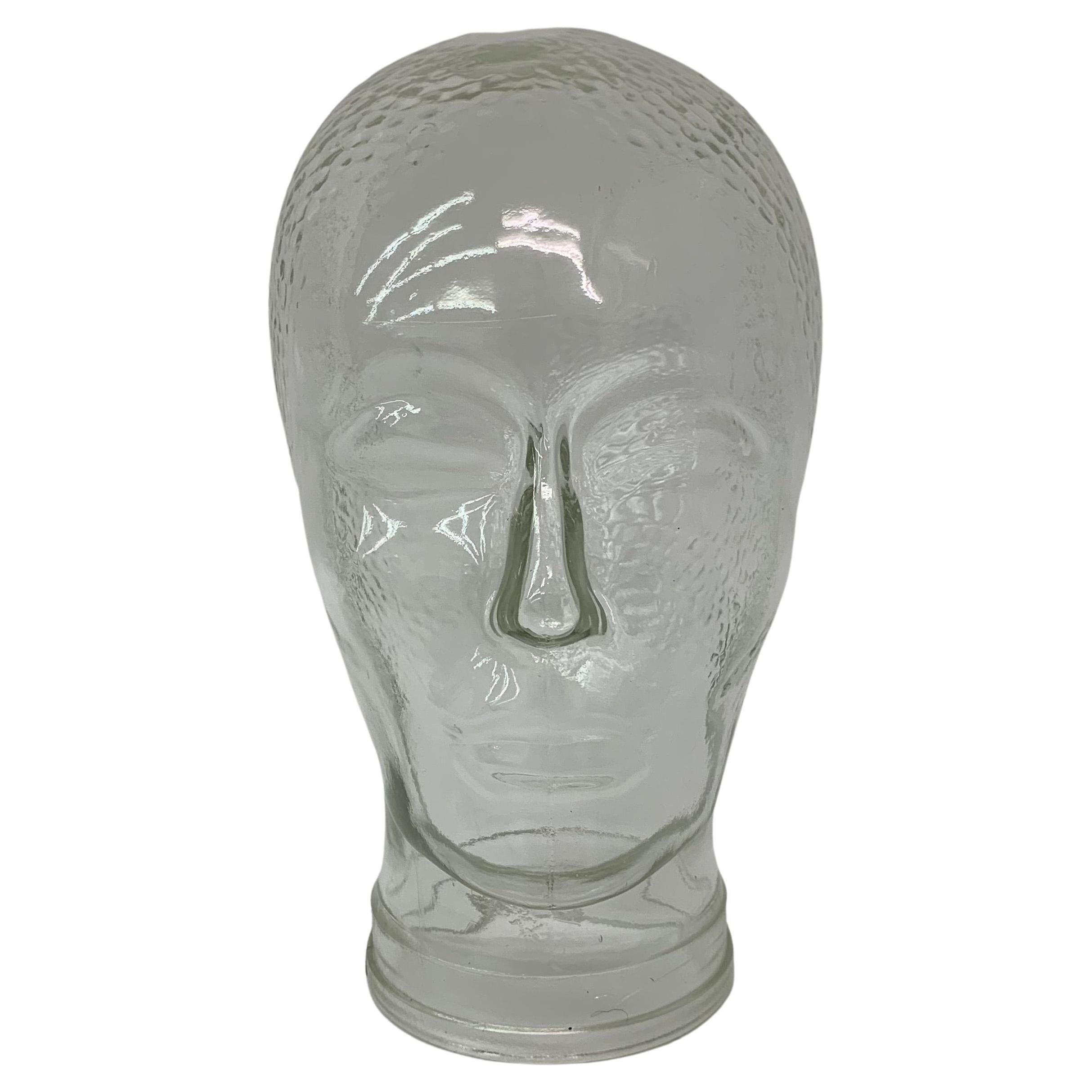 Mid Century Glass Head Mannequin, 1970's For Sale