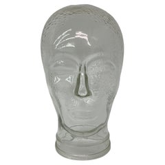 Maniquí con cabeza de cristal de mediados de siglo, años 70