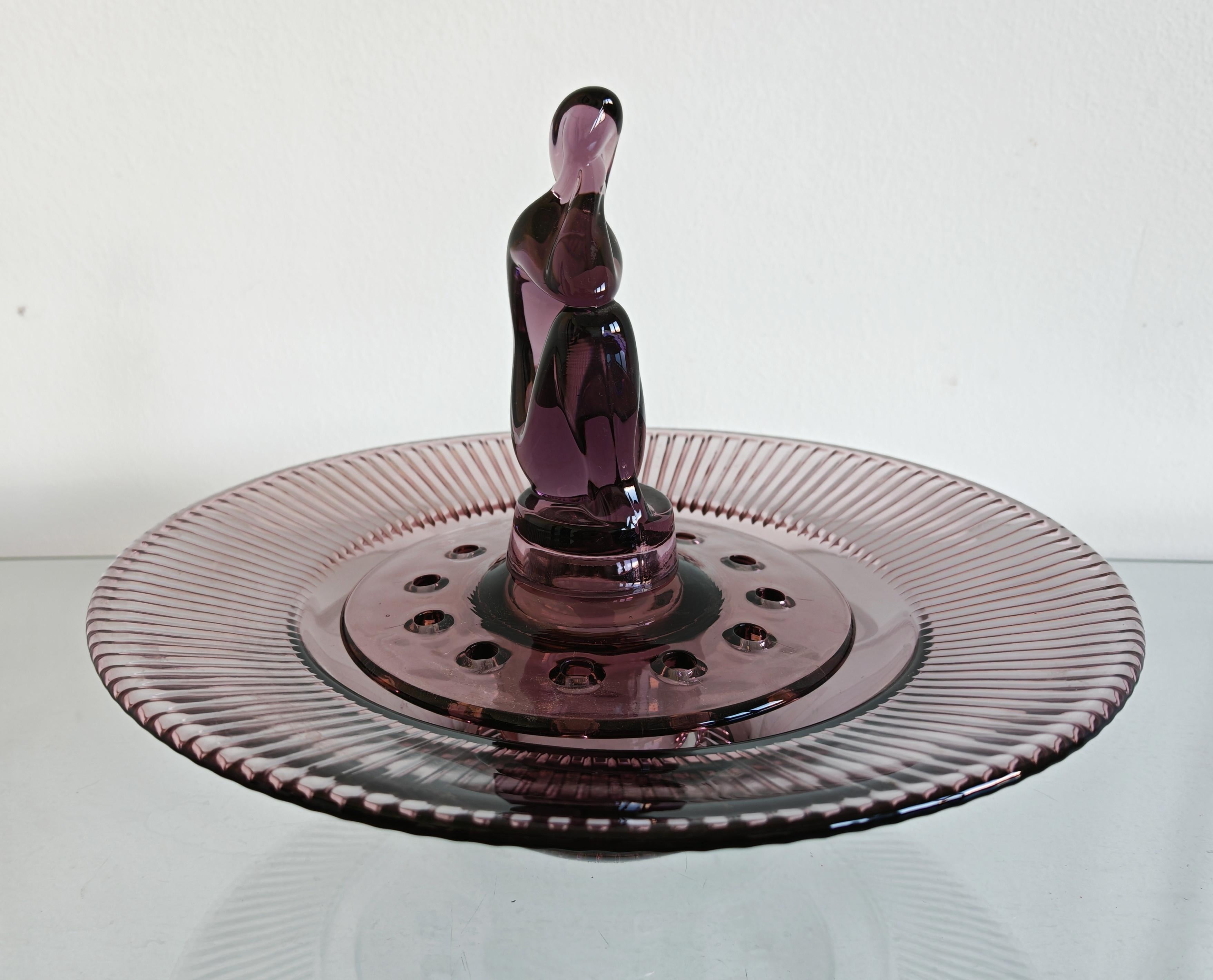 Ikebana di vetro di metà secolo 