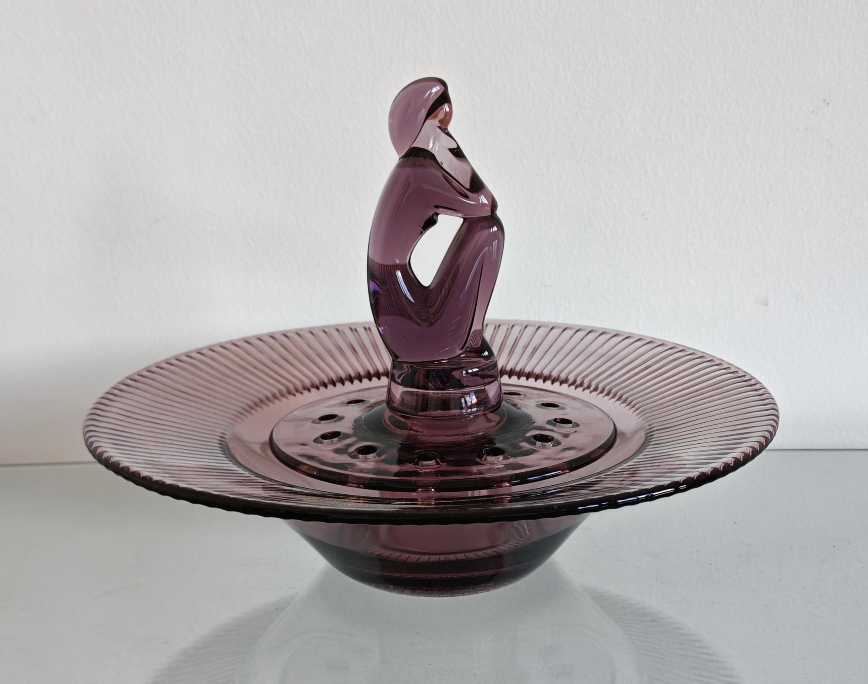 Ikebana di vetro di metà secolo 