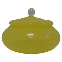 Vaso di vetro di metà secolo, Novy Bor Glassworks, anni '60.