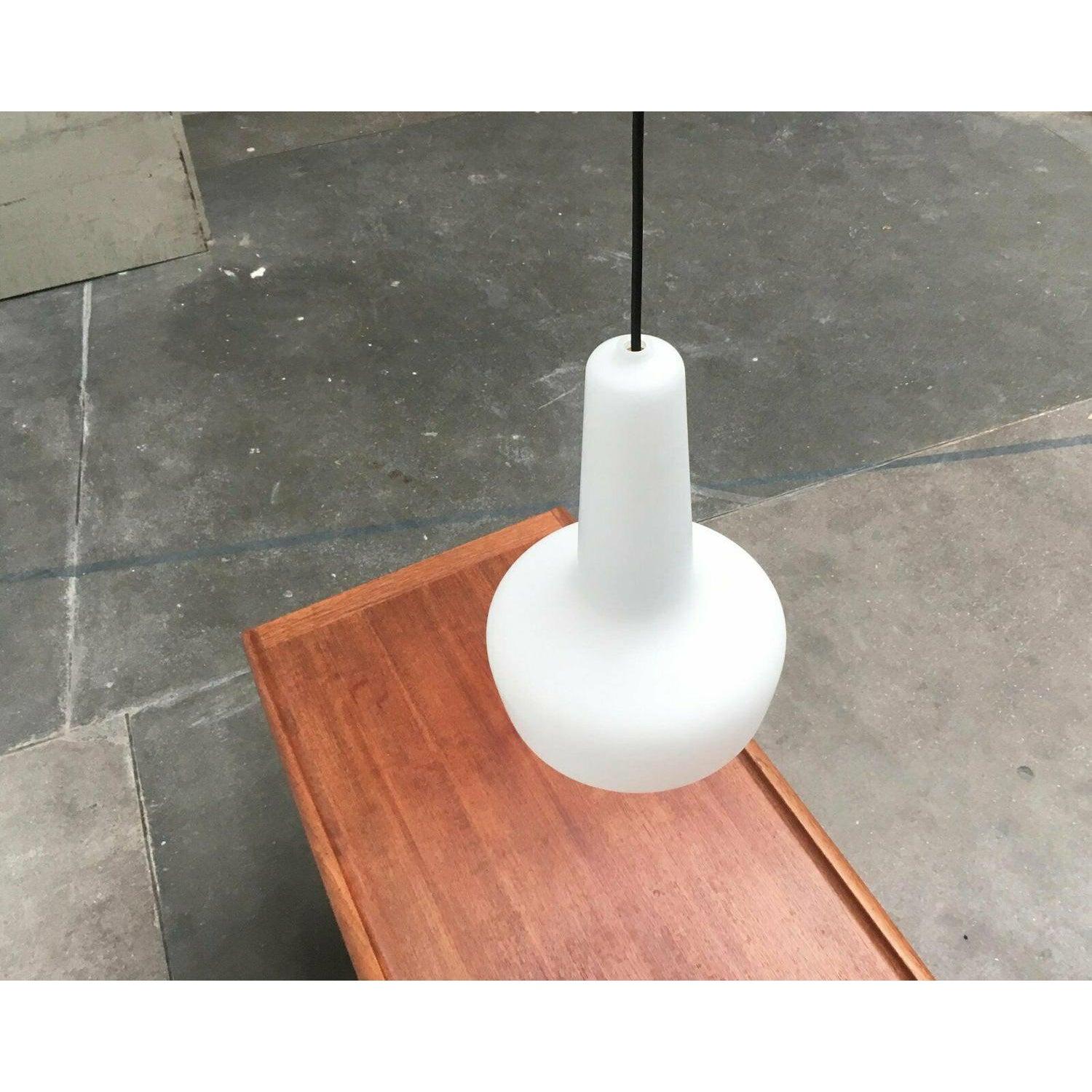 Mid-Century Glass Kreta Pendant Lamp by Jacob E. Bang, 1960s For Sale 4