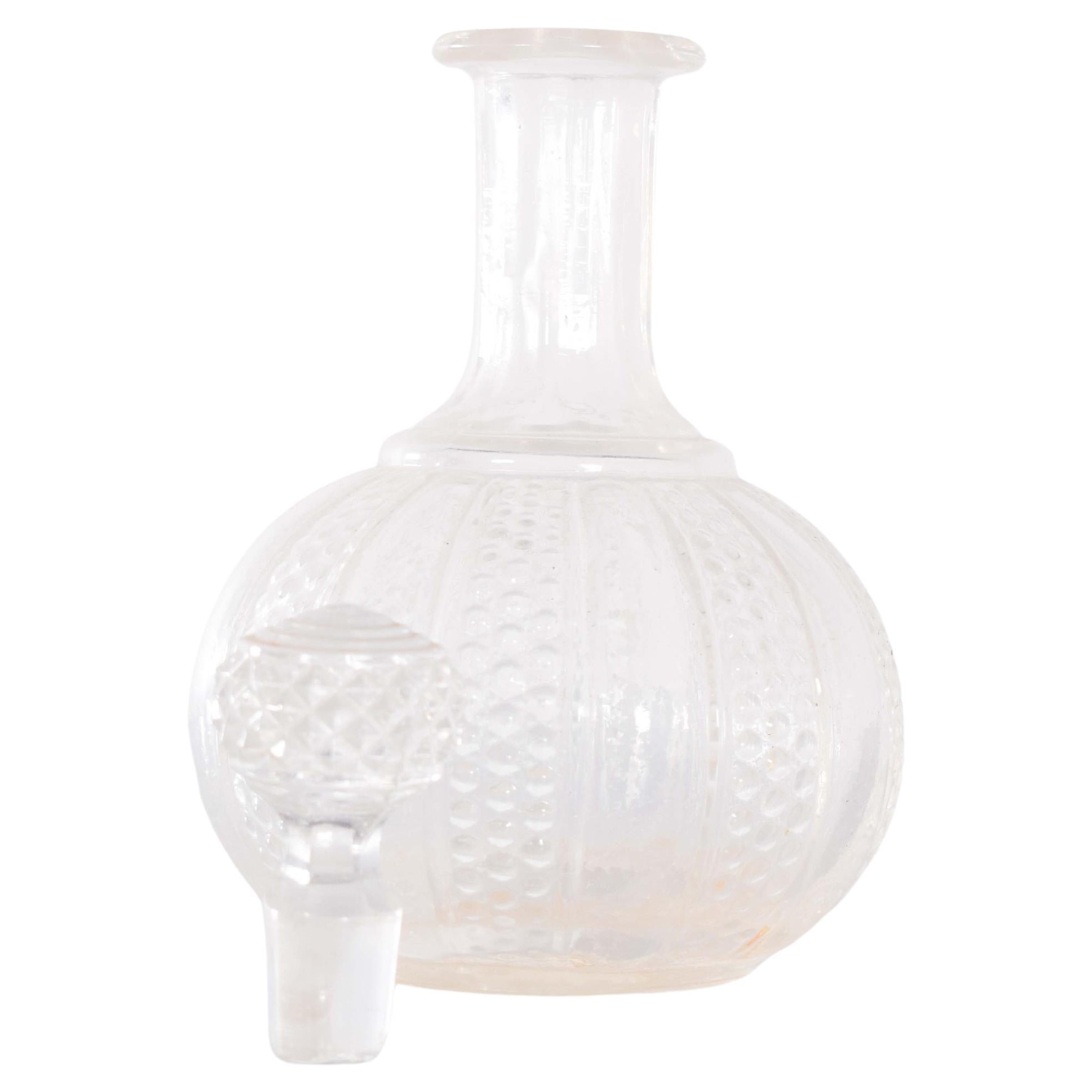 Mid-Century Glass Liqueur Bottle