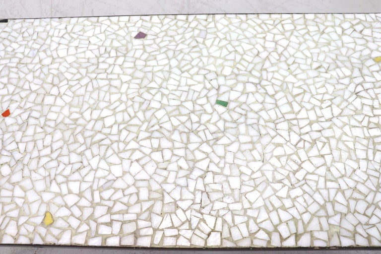 Mid-century Glass Mosaic Tile Coffee Table 3