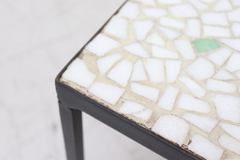 Mid-century Glass Mosaic Tile Coffee Table 7
