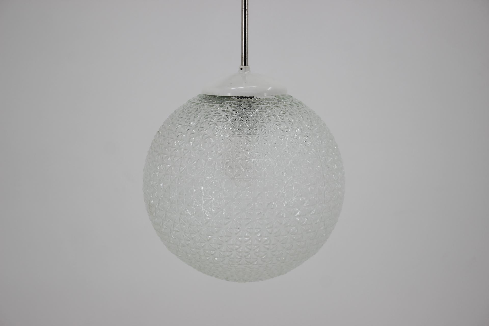 Mid-20th Century Midcentury Glass Pendant, 1960s For Sale