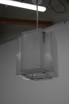 Colgante de cristal de mediados de siglo, años 70