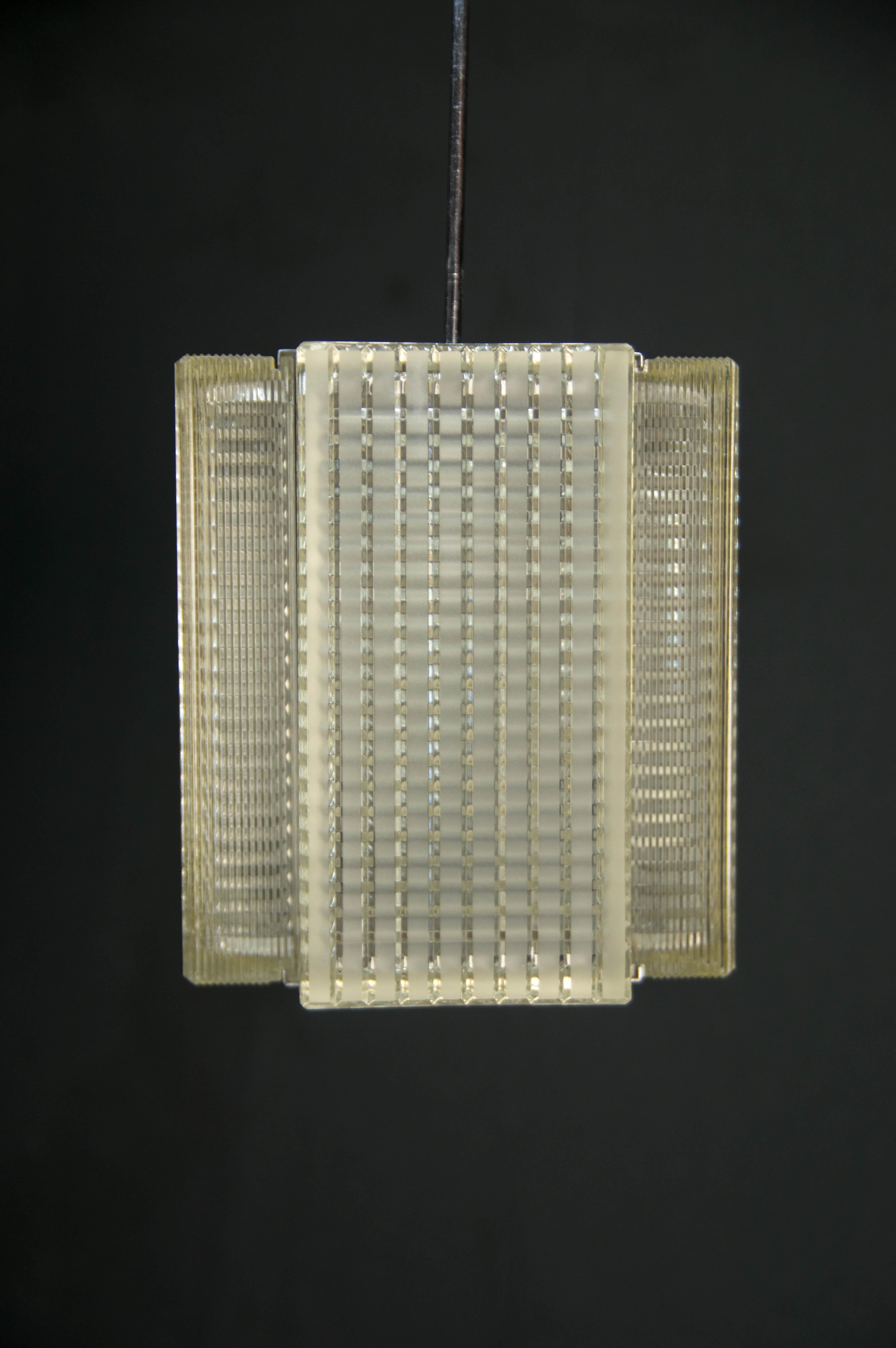 Mid-Century Modern Mid-Century Glass Pendant, 1970s, Three Items Available For Sale