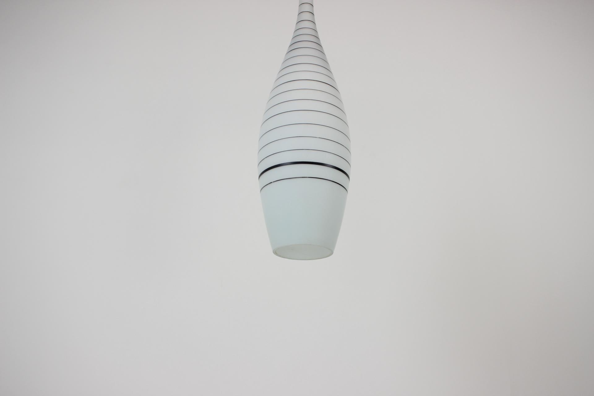 Mid-Century Modern Mid-Century Glass Pendant, 1970's For Sale