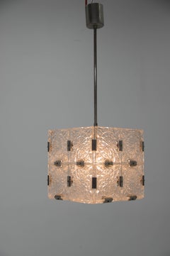 Mid-Century-Glas-Hängelampe von Kamenicky Senov, 5 Stück verfügbar