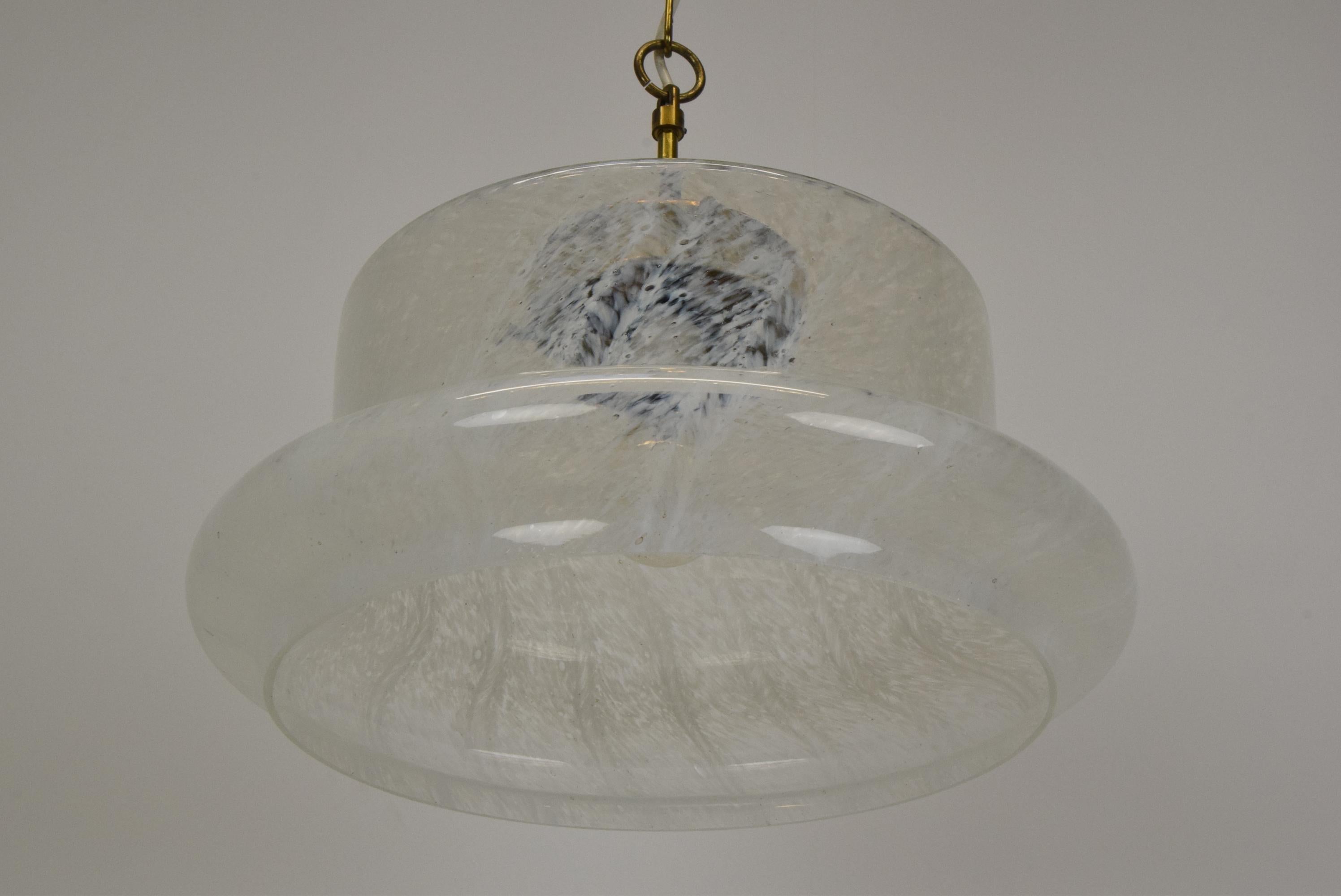 Mid-Century Glass Pendant by Kamenicky Senov, 1960's For Sale 4