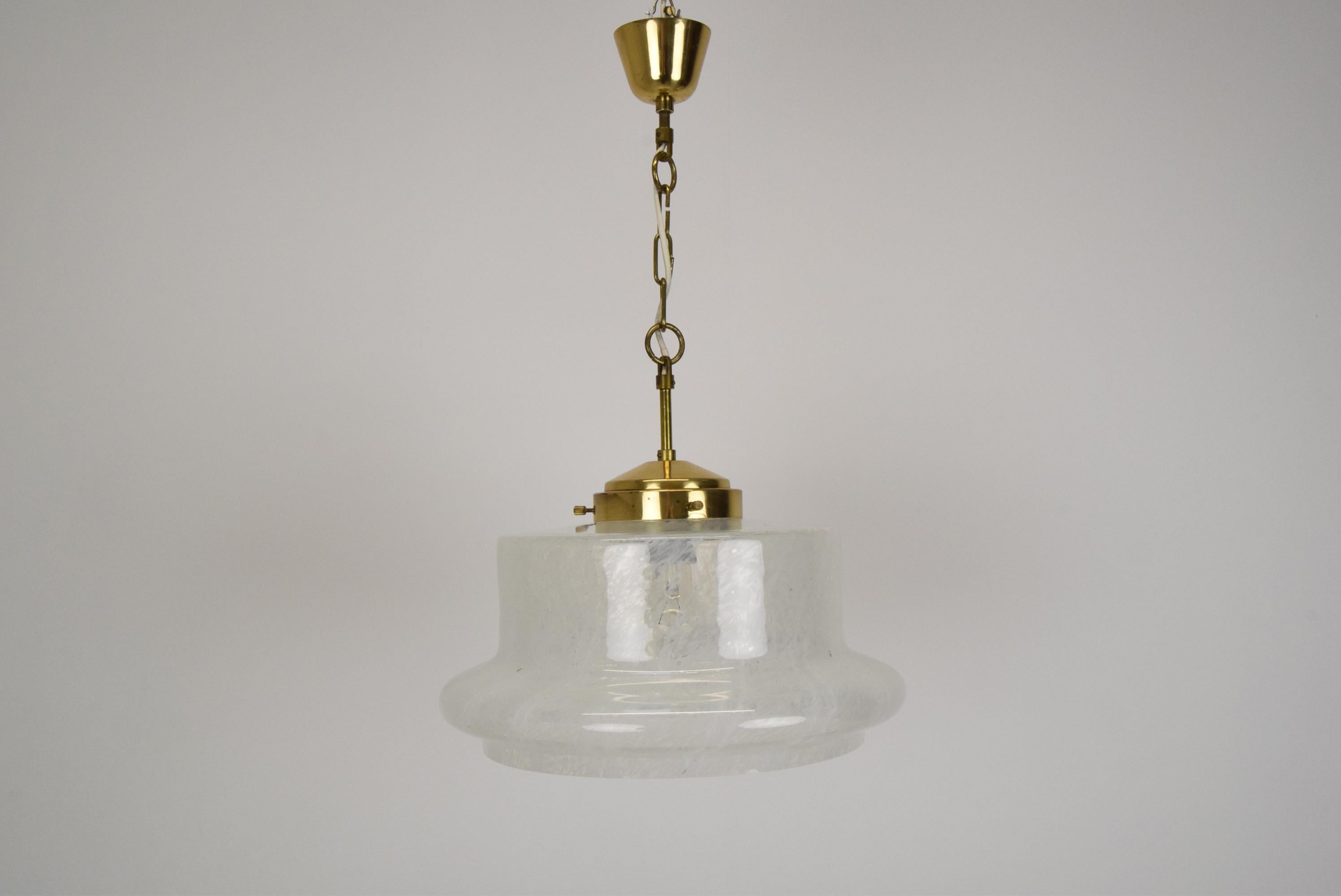 Mid-20th Century Mid-Century Glass Pendant by Kamenicky Senov, 1960's For Sale