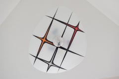 Mid-Century-Glas-Anhänger von Napako, 1970er Jahre