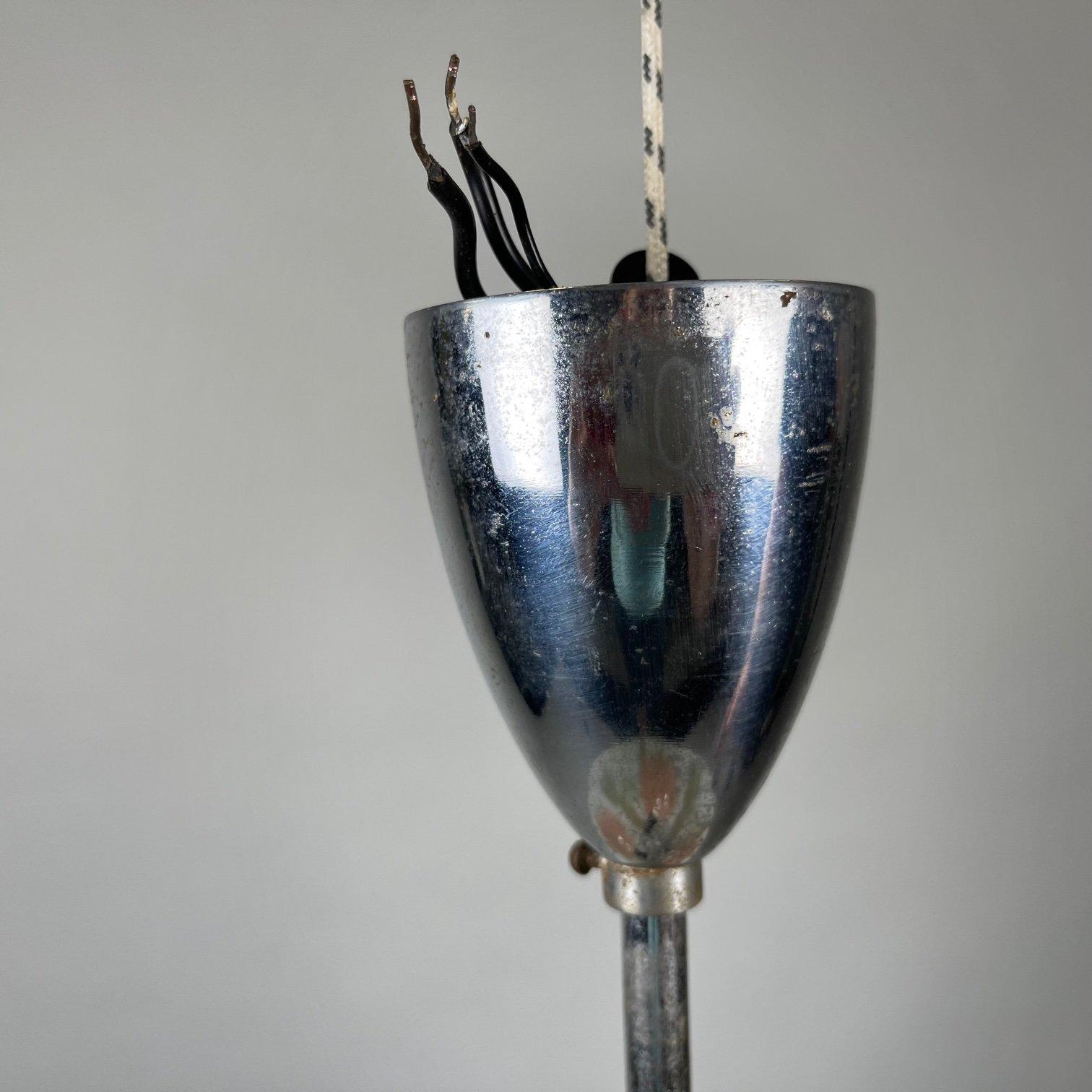 Mid Century Glass Pendant by Zukov, Czechoslovakia, 1960's For Sale 5