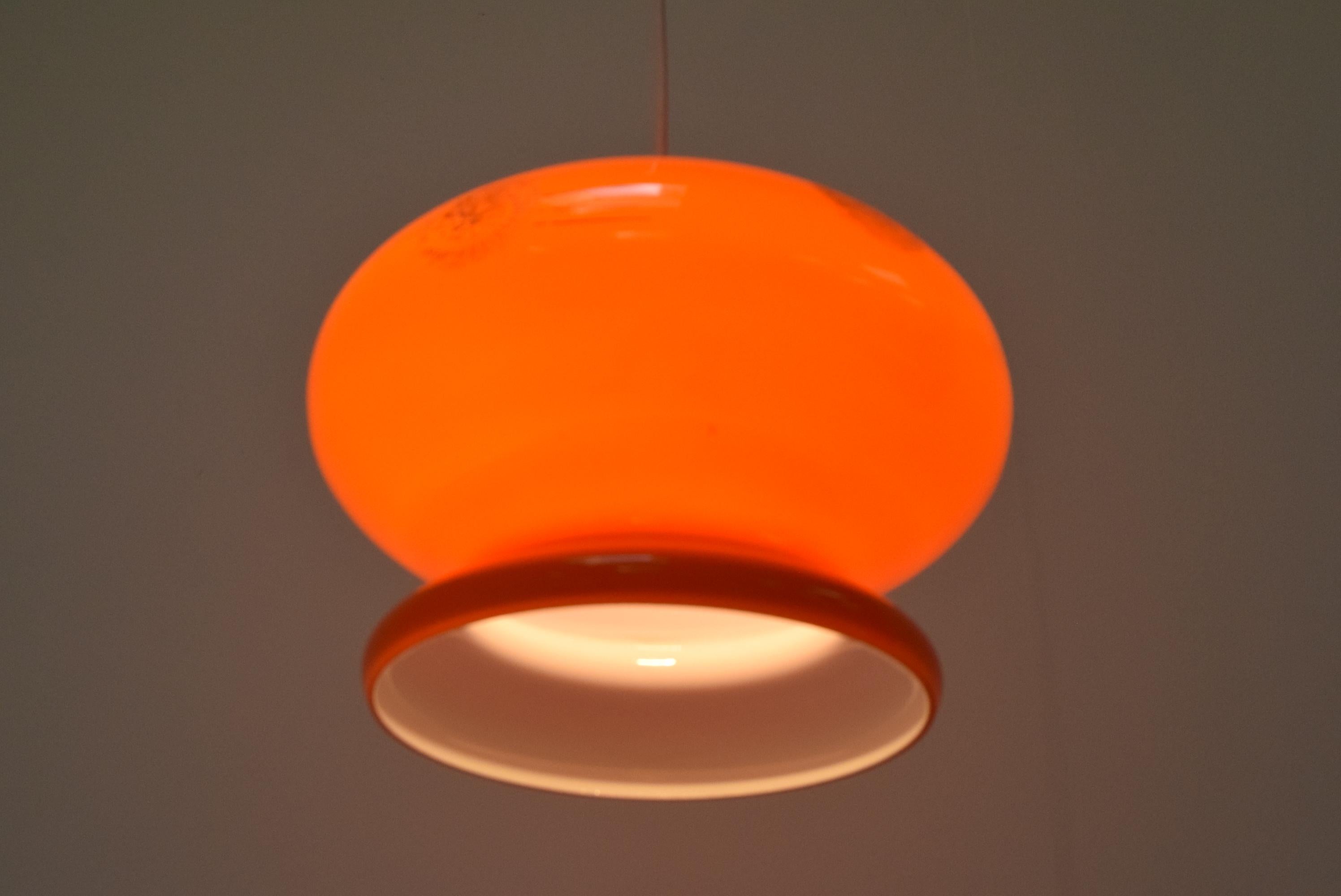 Mid-century Glass Pendant, Designed by Stepan Tabery, 1960's.  For Sale 6