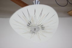 Midcentury Glass Pendant/ Inva Litoměřice, 1970s