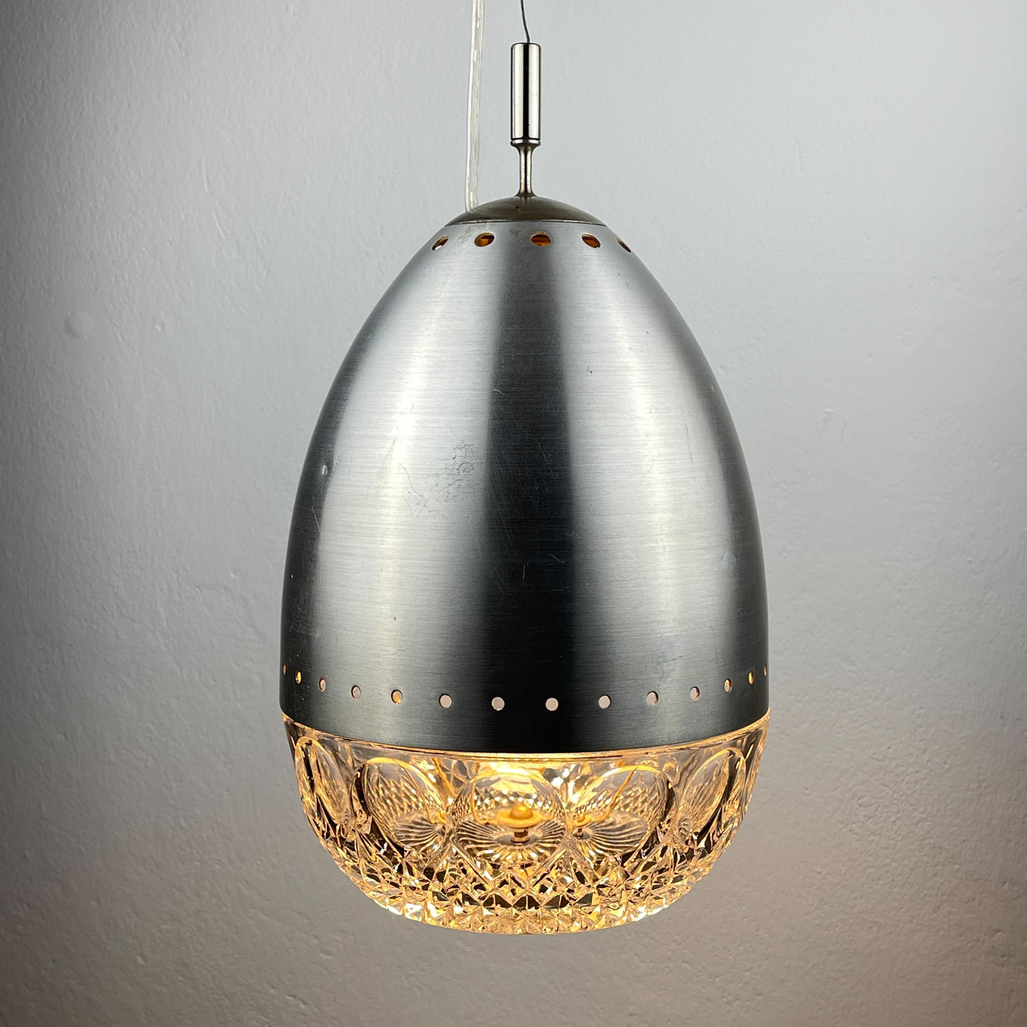Lampada a sospensione in vetro della metà del secolo scorso, Italia 1960 in vendita 12