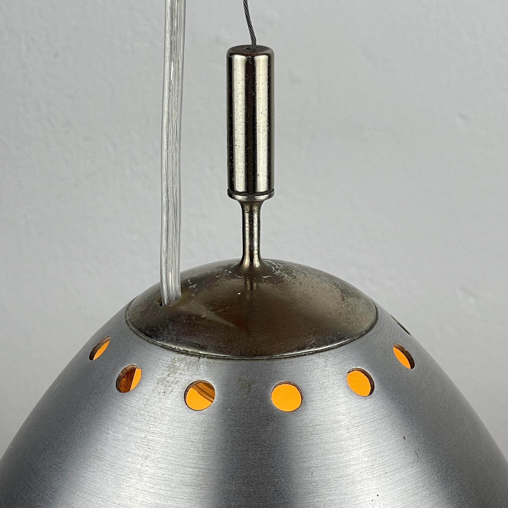 Lampada a sospensione in vetro della metà del secolo scorso, Italia 1960 in vendita 1