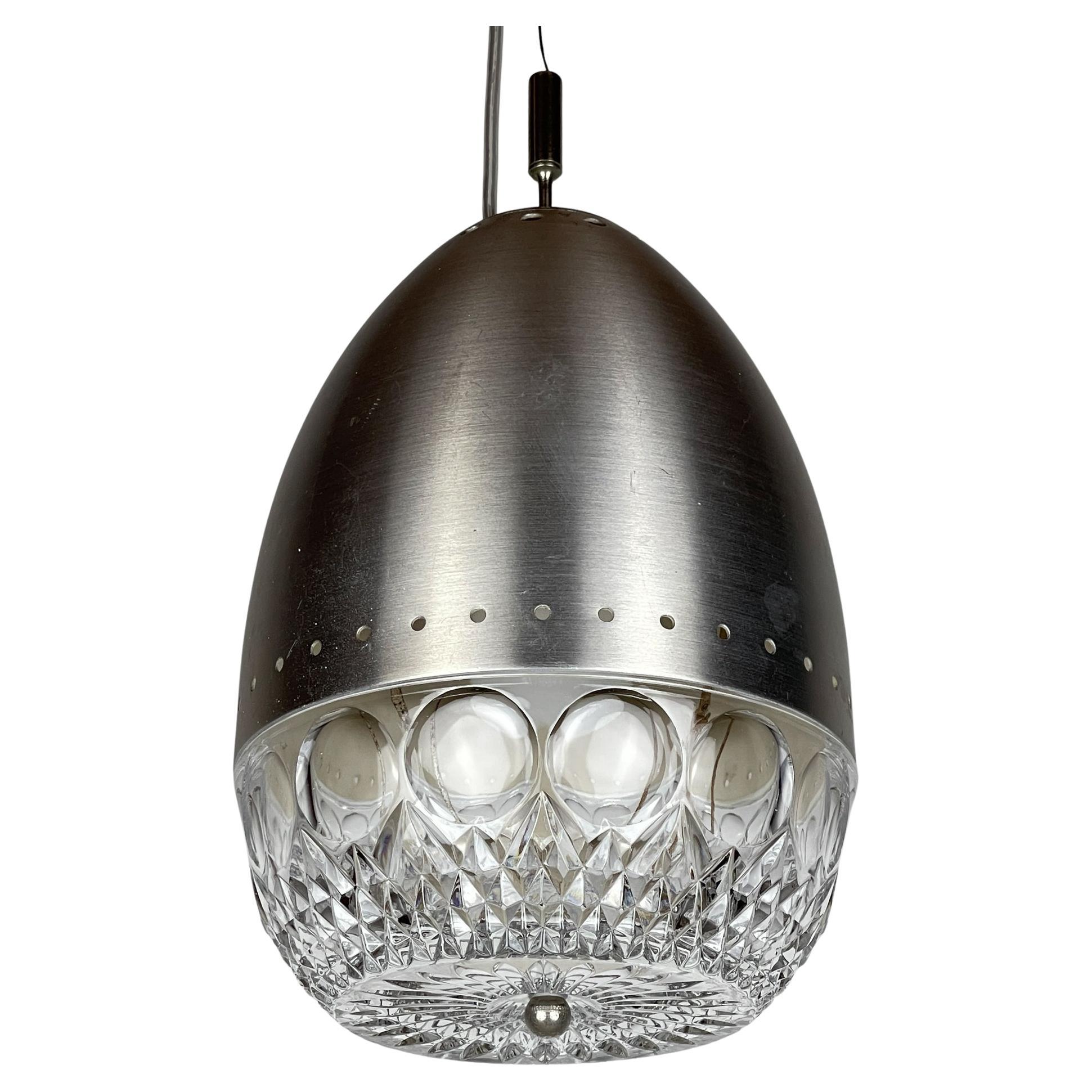 Mid-century glass pendant lamp, Italy 1960s
