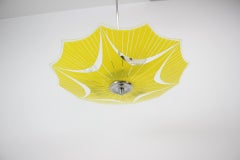 Mid-Century Glass Pendant / Napako, 1960's