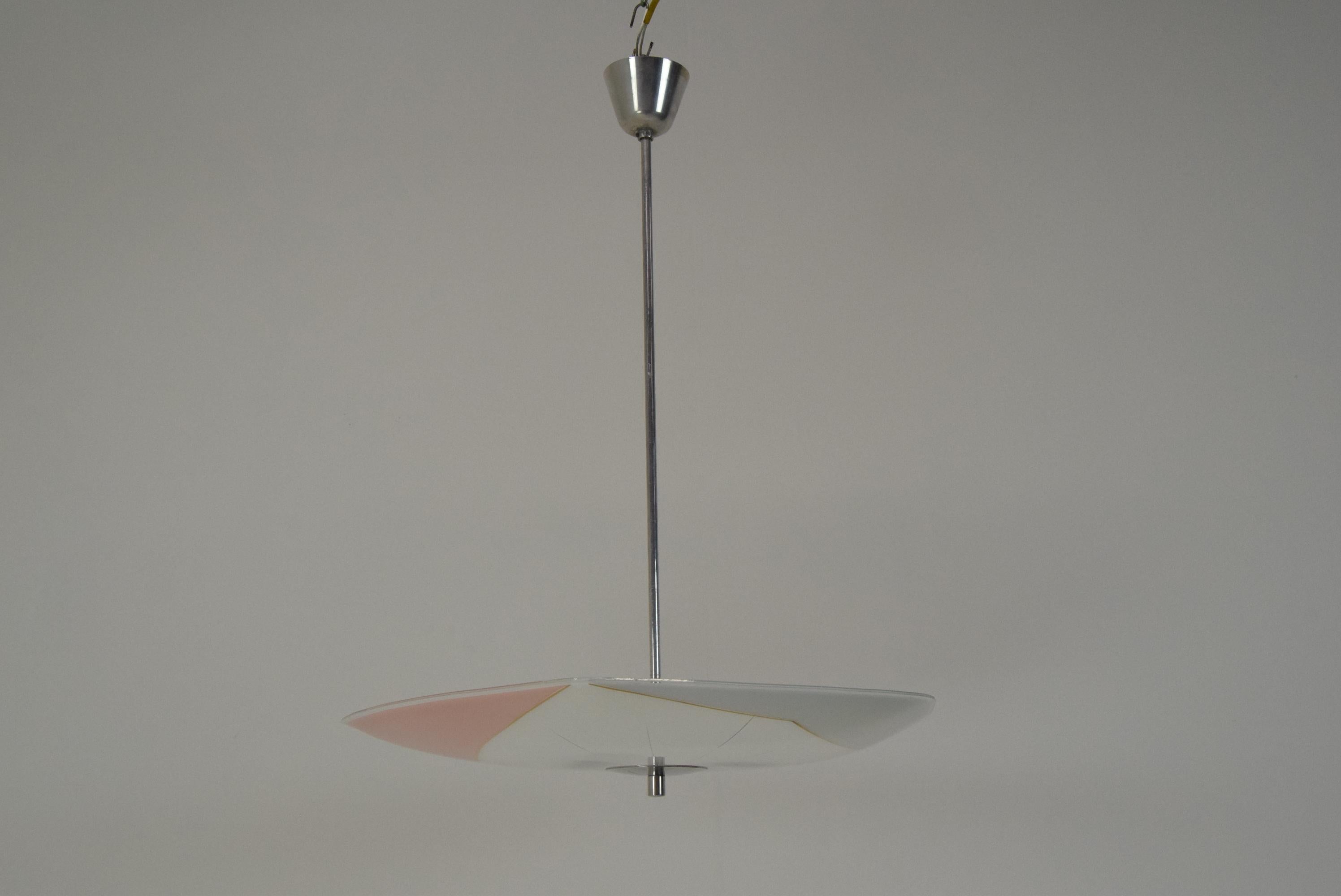Mid-20th Century Mid-Century Glass Pendant / Napako, 1960's For Sale
