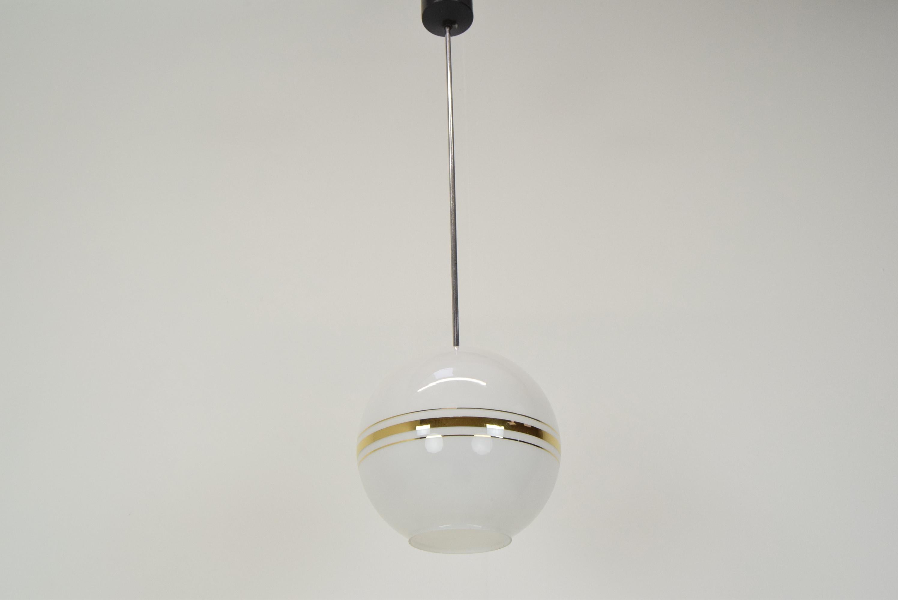 Mid-Century Glass Pendant/Napako, 1970's For Sale 4