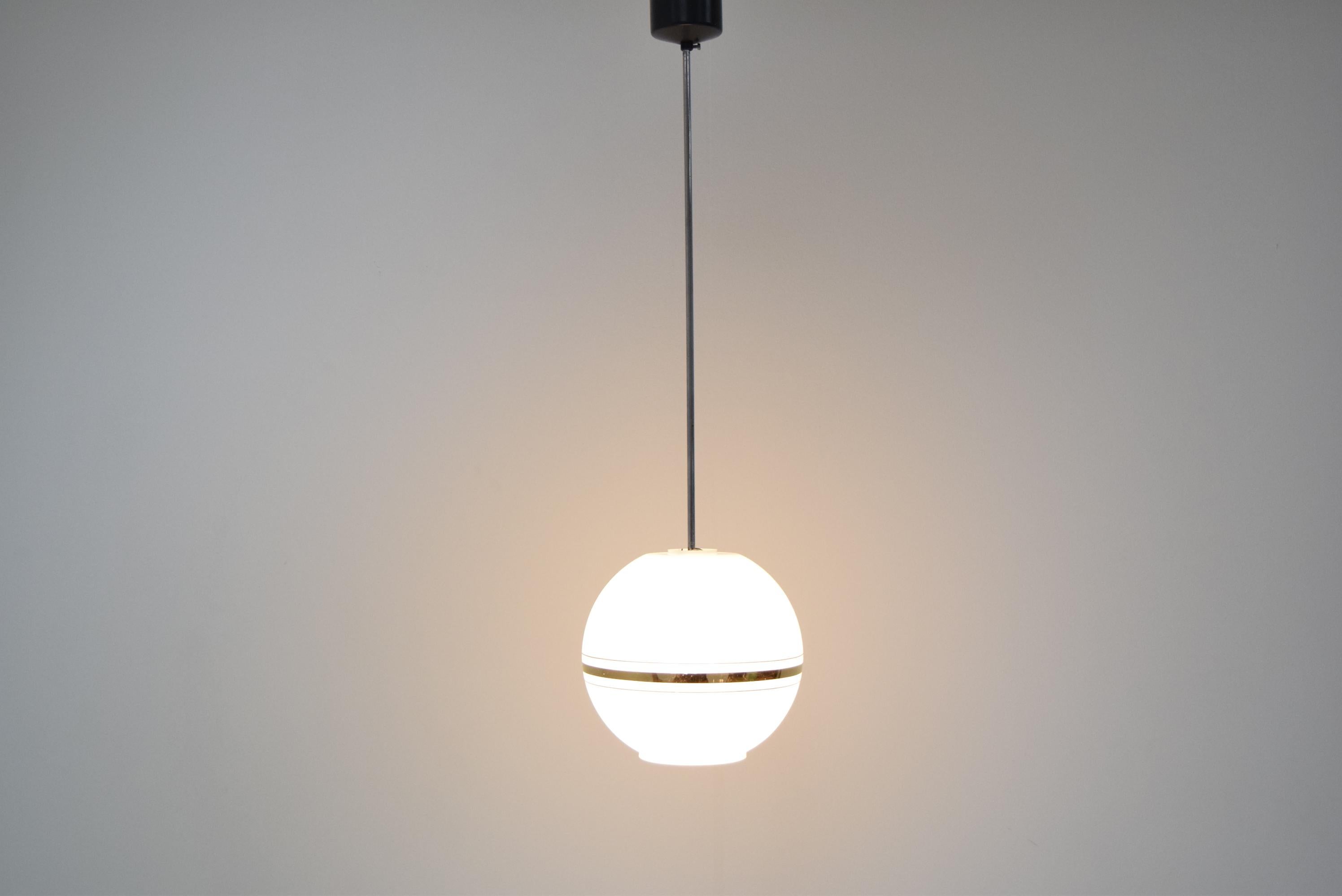 Mid-Century Modern Mid-Century Glass Pendant/Napako, 1970's For Sale