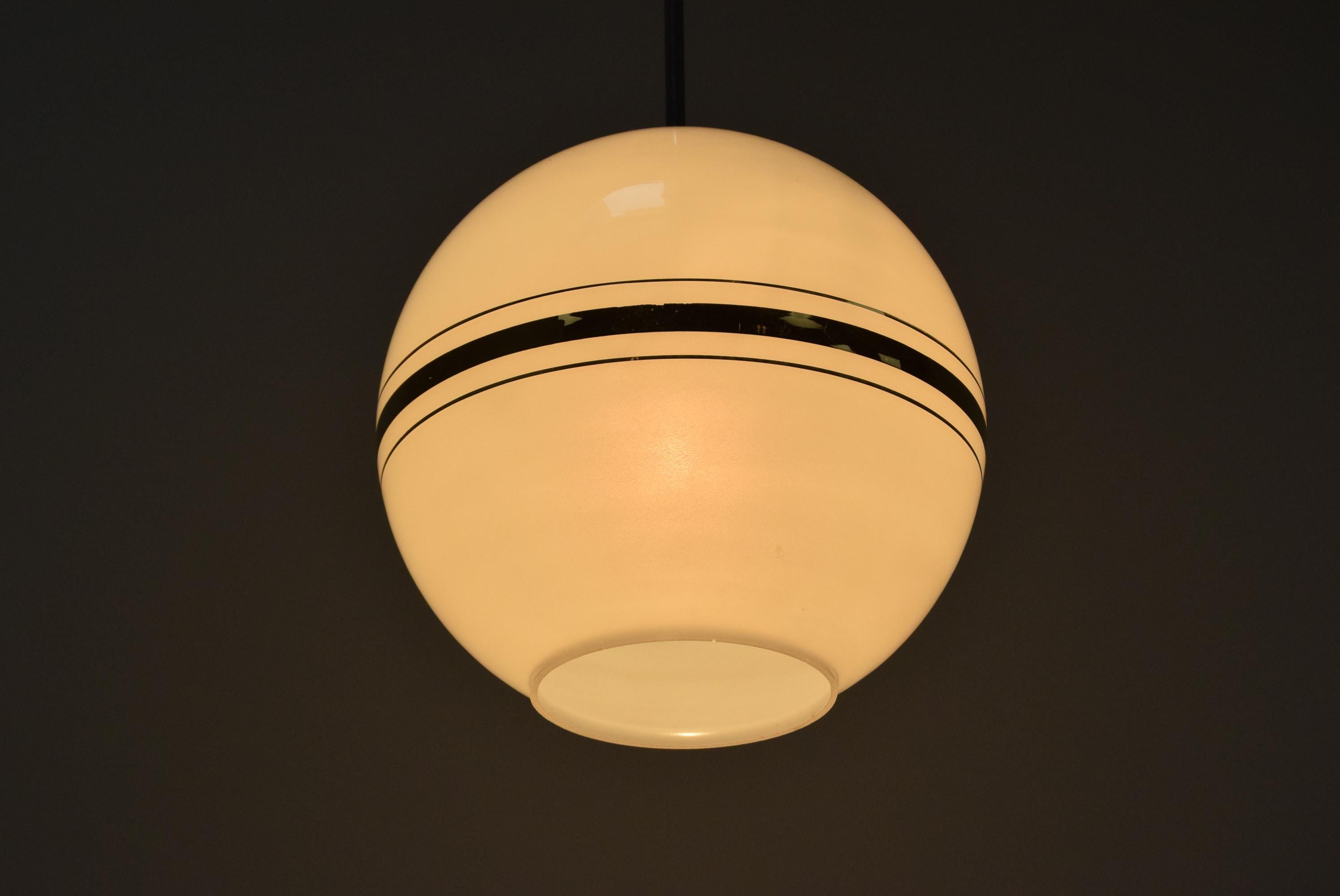 Late 20th Century Mid-Century Glass Pendant/Napako, 1970's For Sale