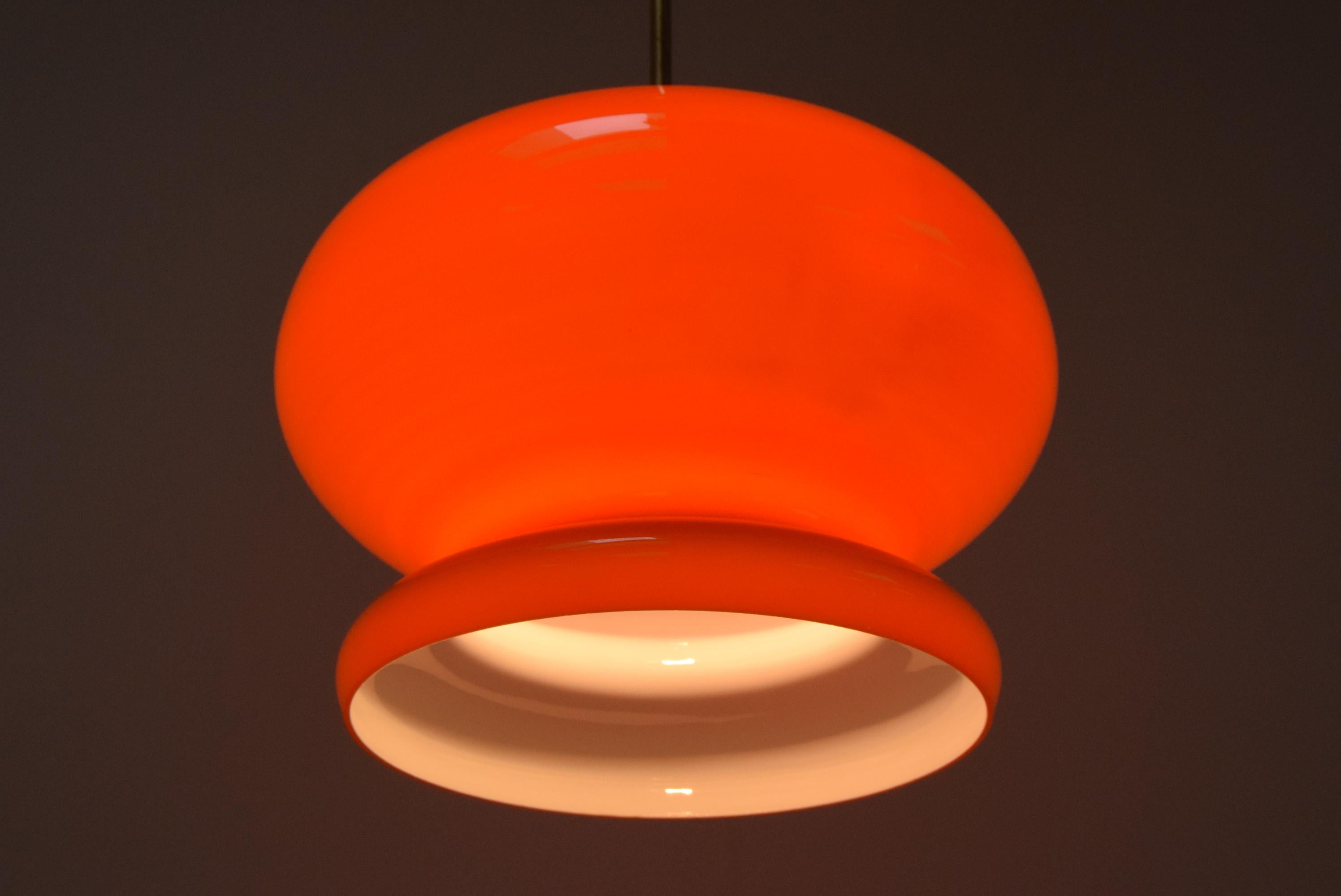 Mid-Century Modern Mid-Century Glass Pendant, 1960's For Sale