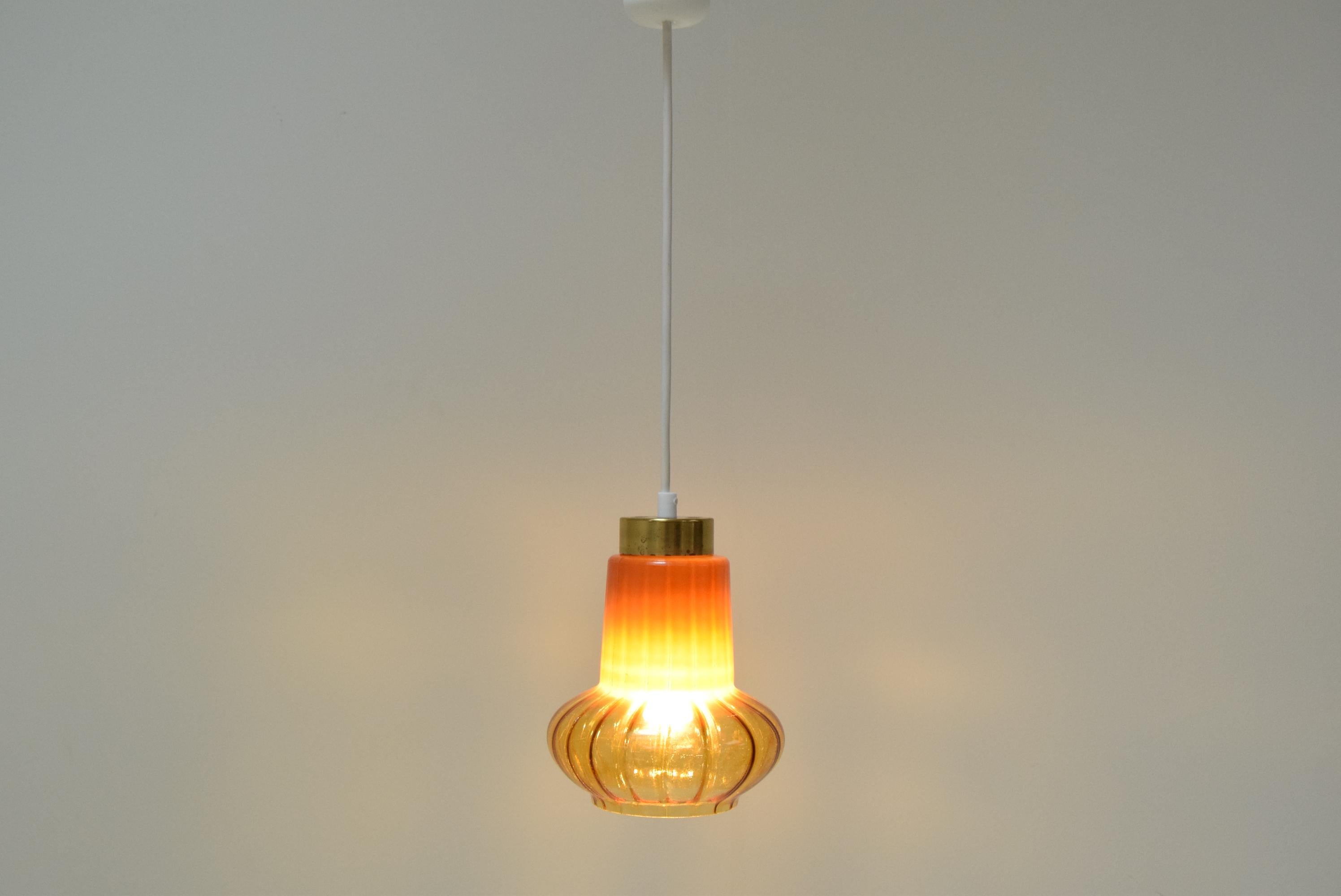 Mid-Century Glass Pendant, 1960's For Sale 2