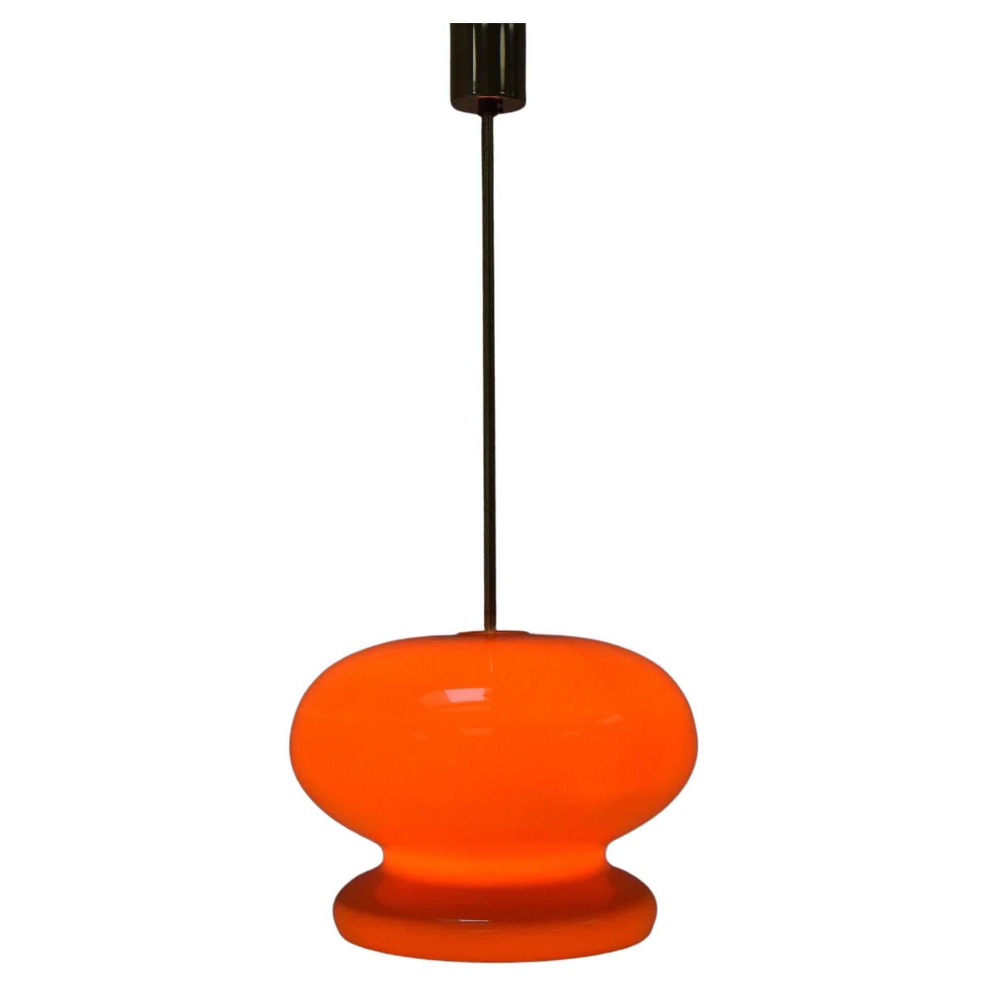 Mid-Century Glass Pendant, 1960's For Sale