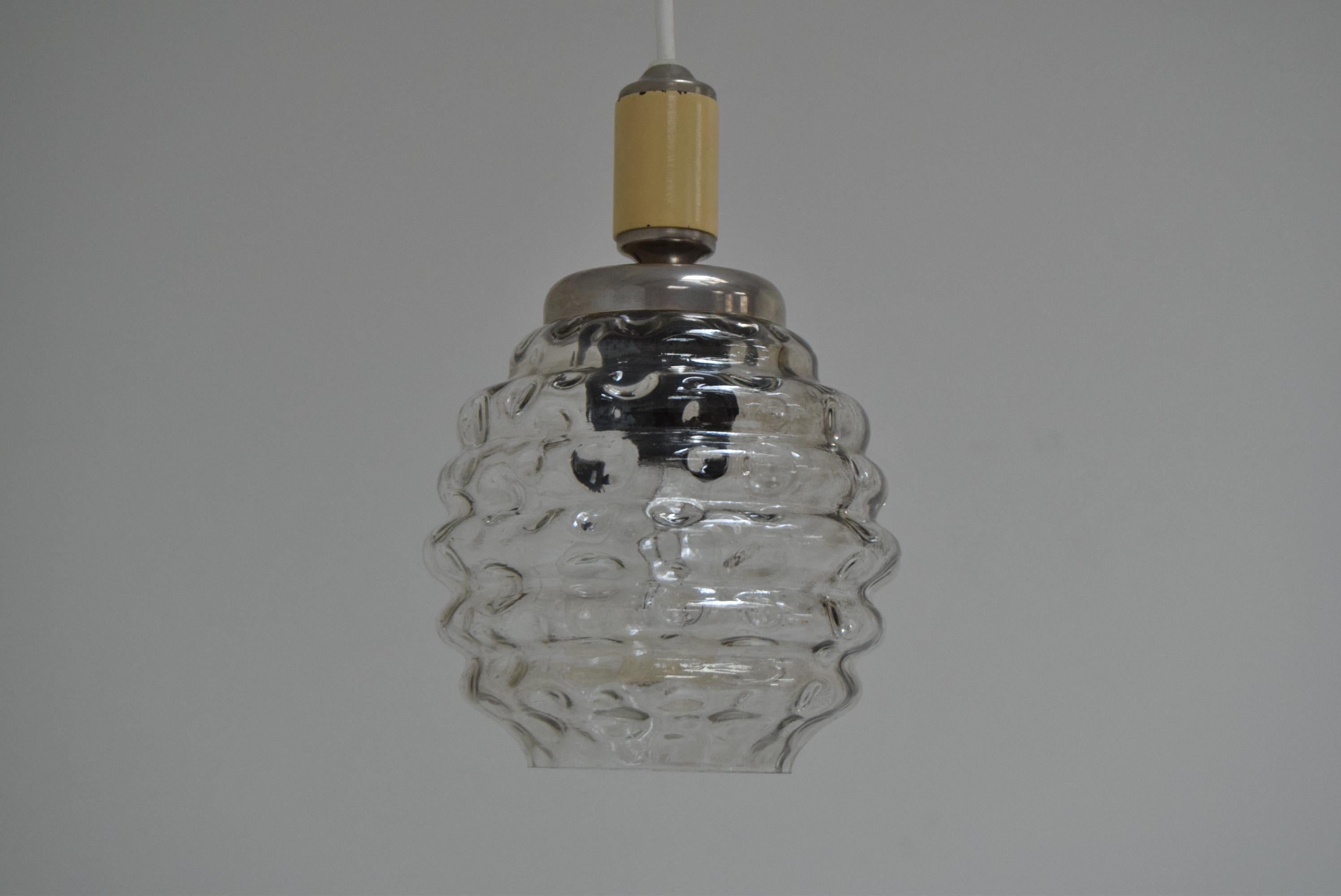 Mid-Century Modern Mid-Century Glass Pendant, 1960's, M For Sale