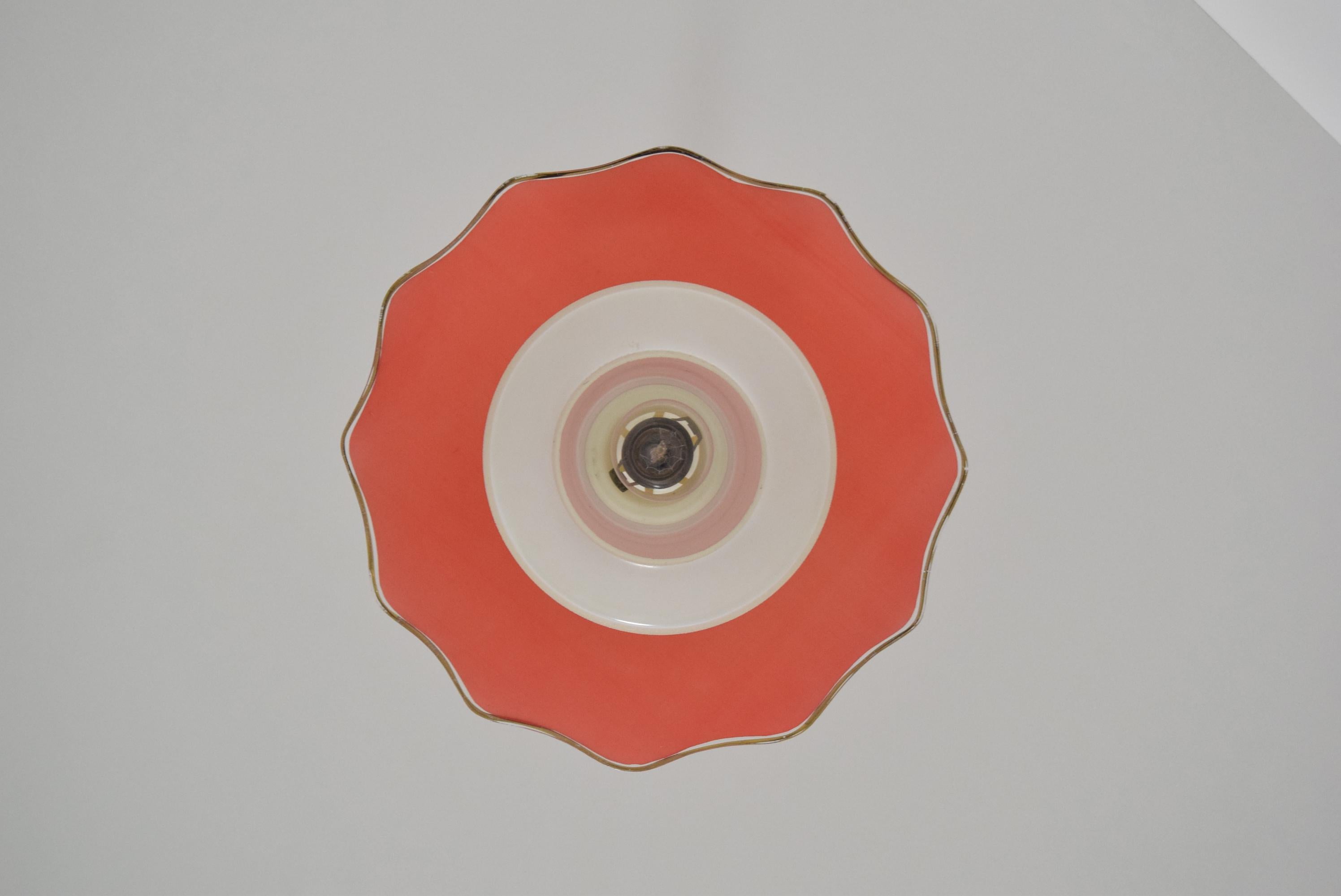 Midcentury Glass Pendant, 1970s 3