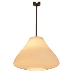 Mid-Century Glass Pendant, Czechoslovakia, 1970
s