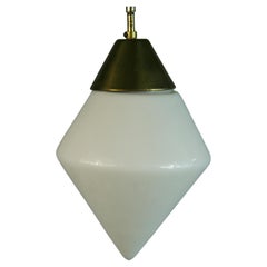 Mid Century Glass Pendelleuchten(2 verfügbar)