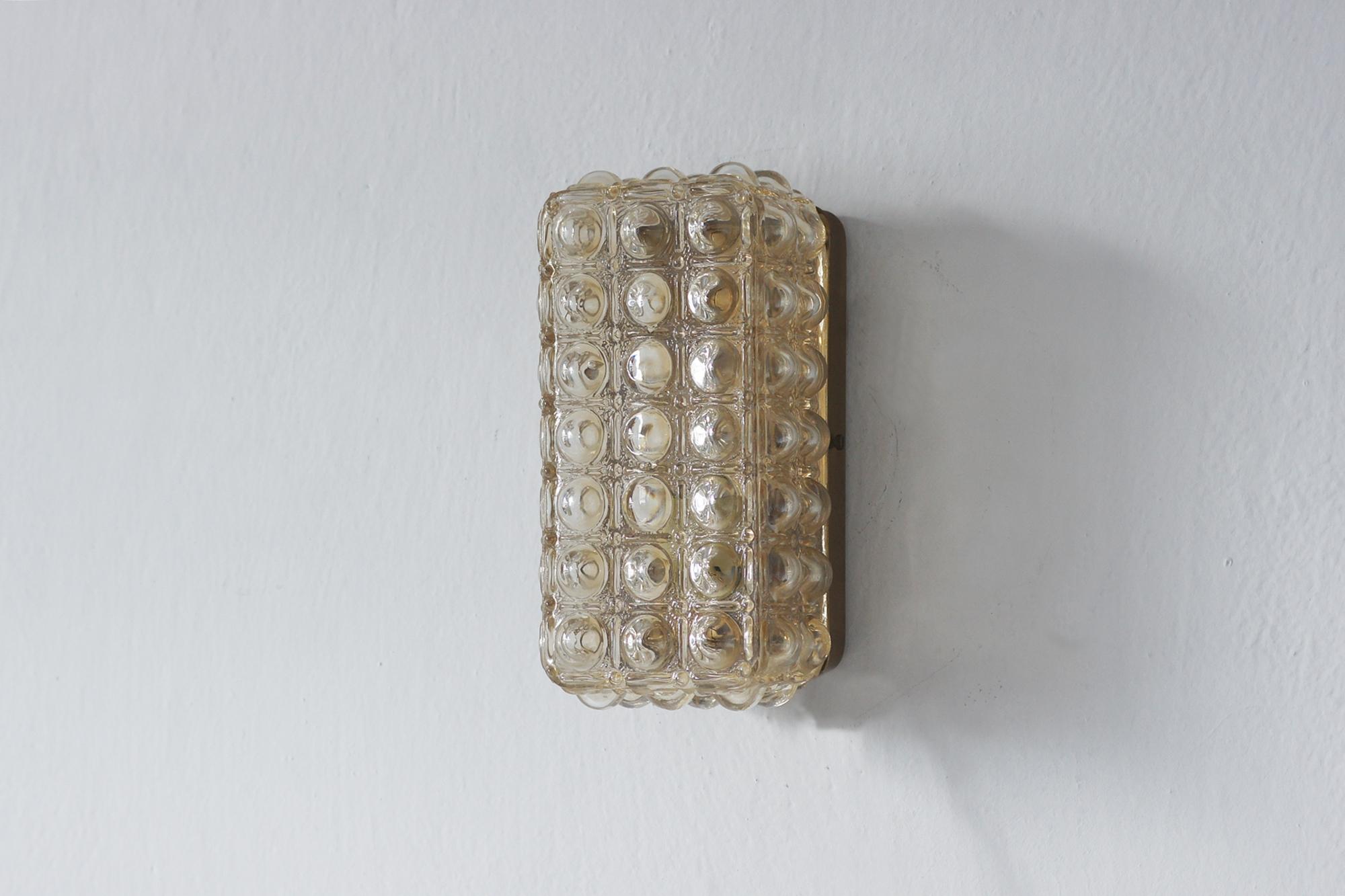 Mid-Century Modern Applique en verre du milieu du siècle, années 1960 en vente