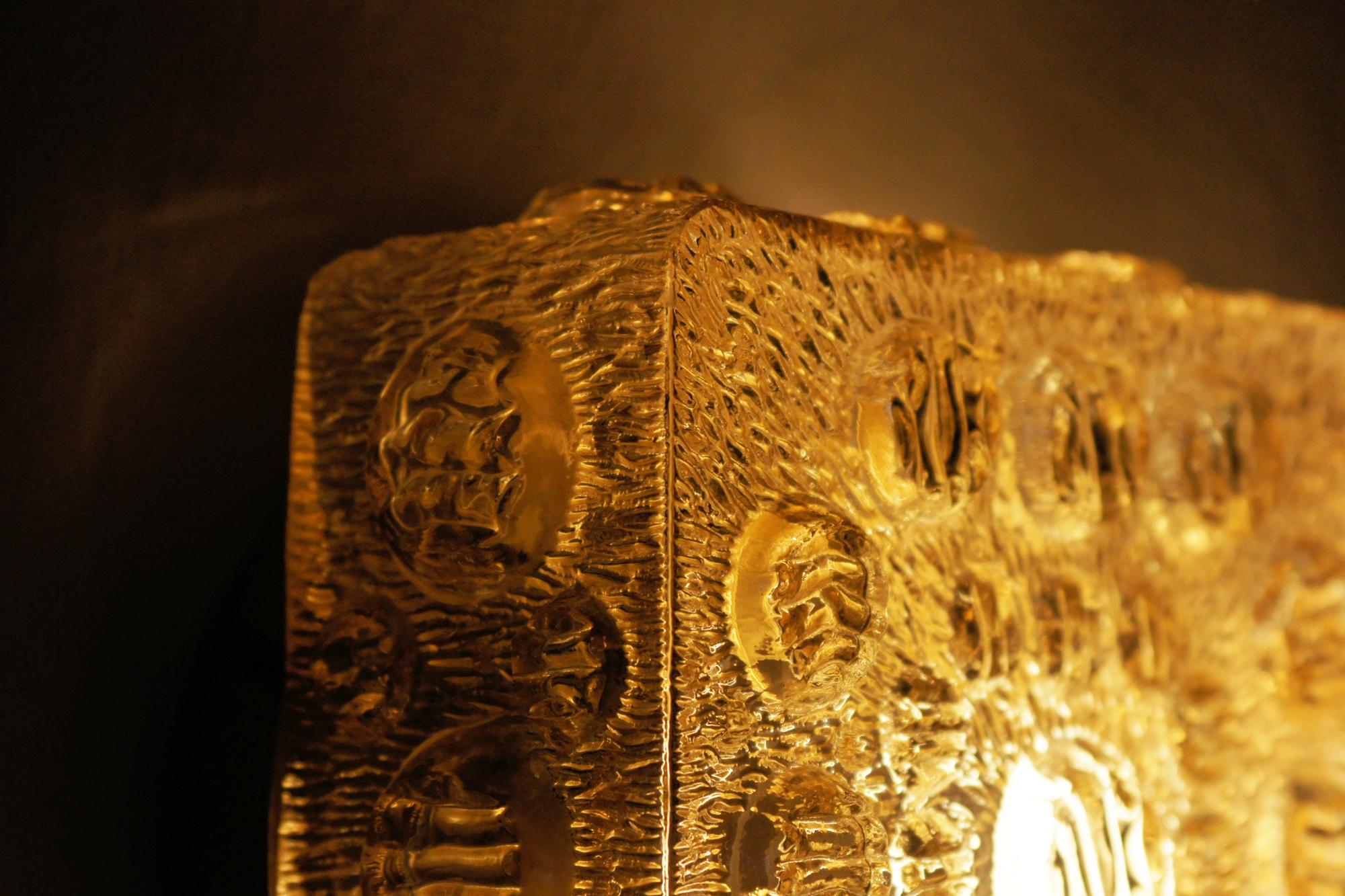 Lámpara de cristal de mediados de siglo, años 60 Vidrio en venta