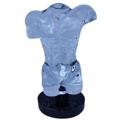 Mid Century Glass Sculptural Bust "Adonis" by Dino Rosin Murano