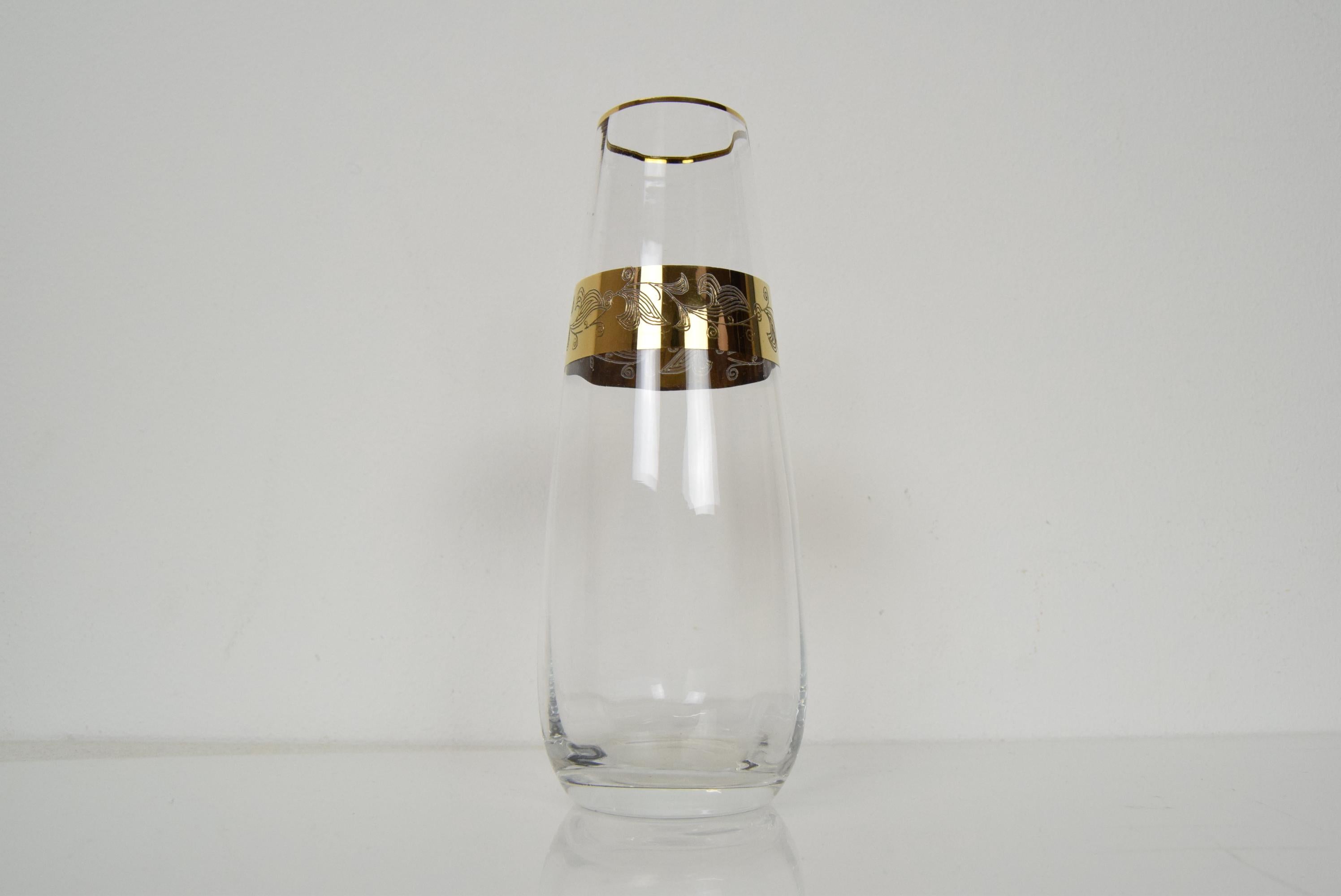 Mid-Century Glass Set, Bohemia Glass, 1950's For Sale 1