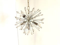 Mid century glass sputnik chandelier, 1970s