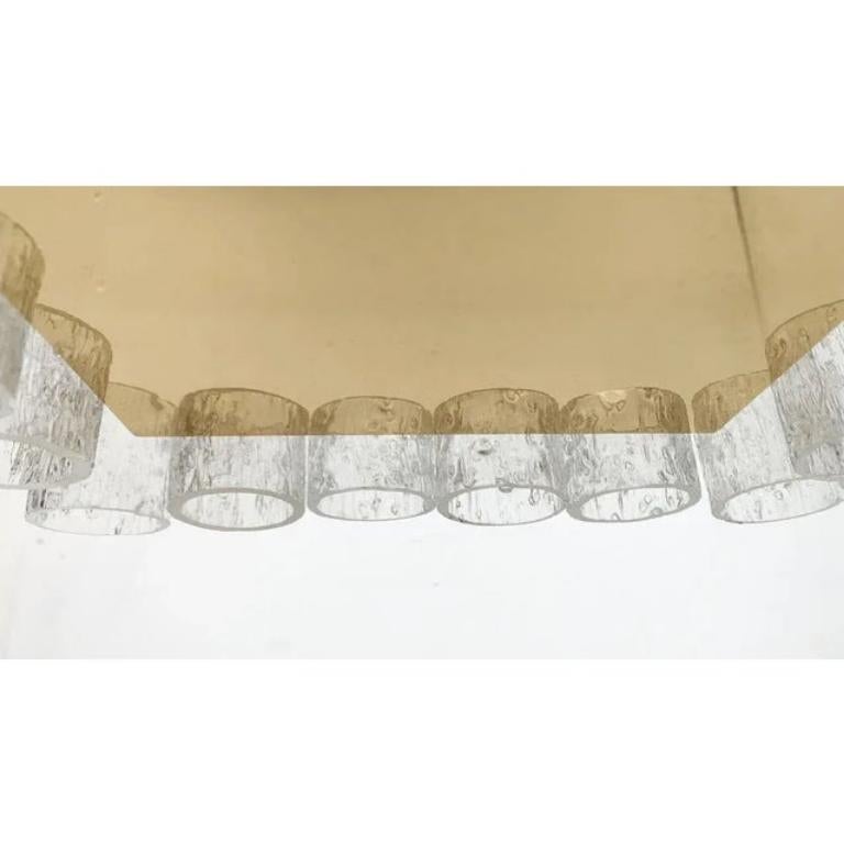 Lampada da soffitto quadrata in vetro di metà secolo di Doria Leuchten, anni '60 in vendita 5