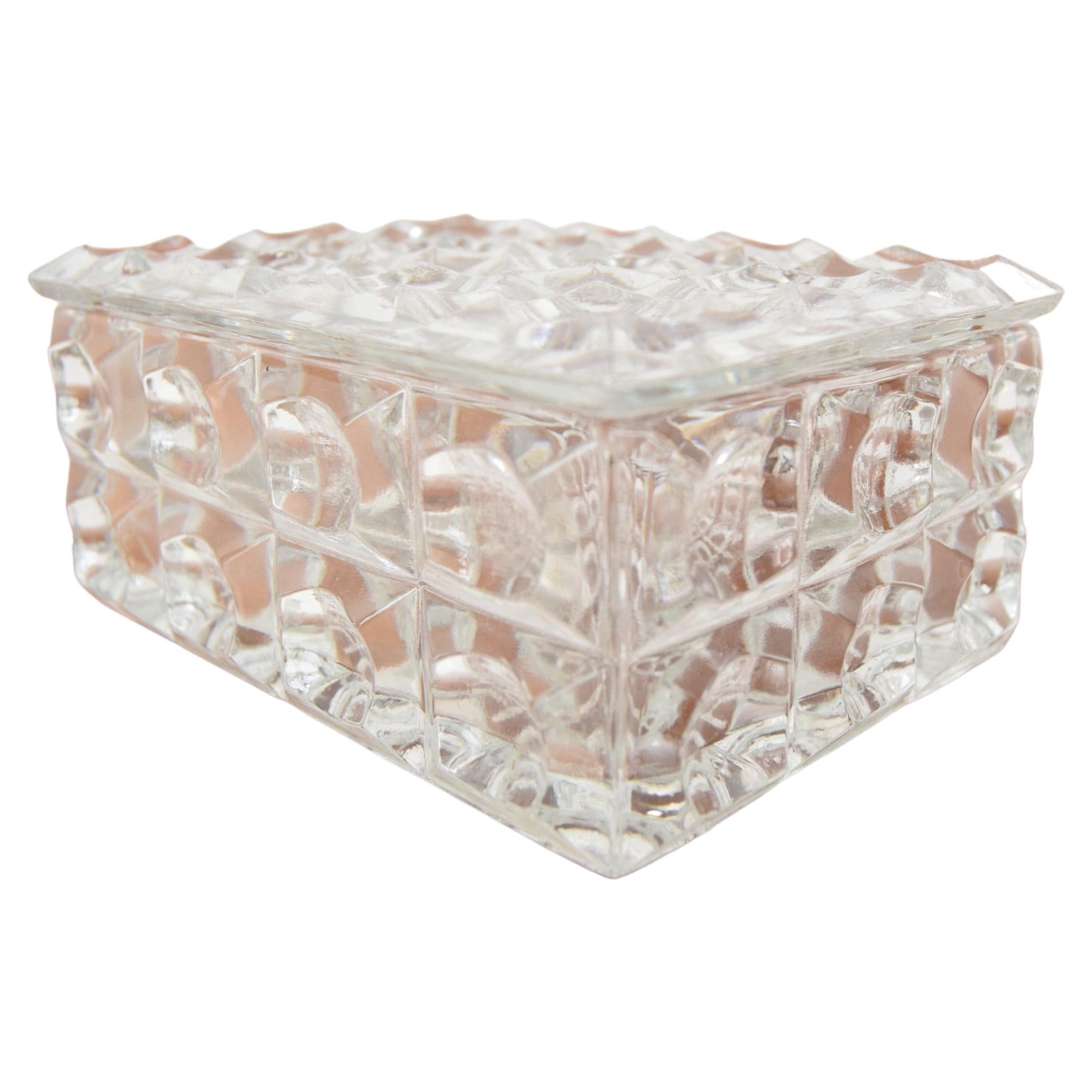 Cut Crystal Bowl with Lid For Sale at 1stDibs